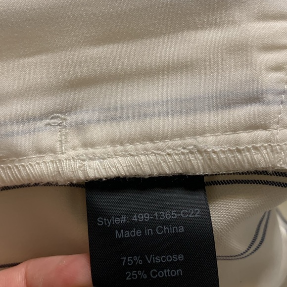 Jenni Kayne Bianca Pant in Navy Stripe Wide Leg Pull On XXL - Picture 8 of 10